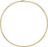 14K Yellow Gold 3mm Omega 18" Chain