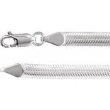 Sterling silver snake chain, 4.8 mm