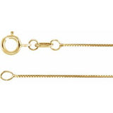 18K 0.5 mm box chain