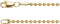 14K Yellow Gold 1.8mm Hollow Bead 24