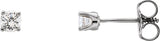 14K White Gold 1/5 CTW Natural Diamond Youth Earrings