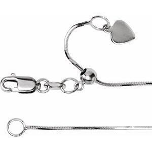 14K 0.8 mm snake chain