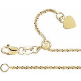 14K 1.4 mm snake chain