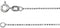 14K White Gold 1 mm Diamond-Cut Bead 24