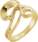 14K Yellow Gold Freeform Ring