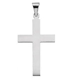 Sterling Silver 36.8x18 mm Cross Pendant