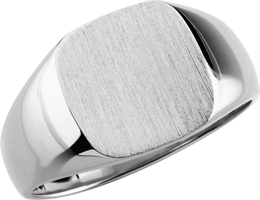 Sterling Silver 18mm Signet Ring