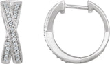 Criss-Cross Hoop Earrings