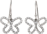 Accented Butterfly Earrings