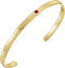 14K Yellow Gold Natural Ruby Cuff 6