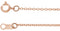 14K Rose Gold 1mm Adjustable Cable 16-18