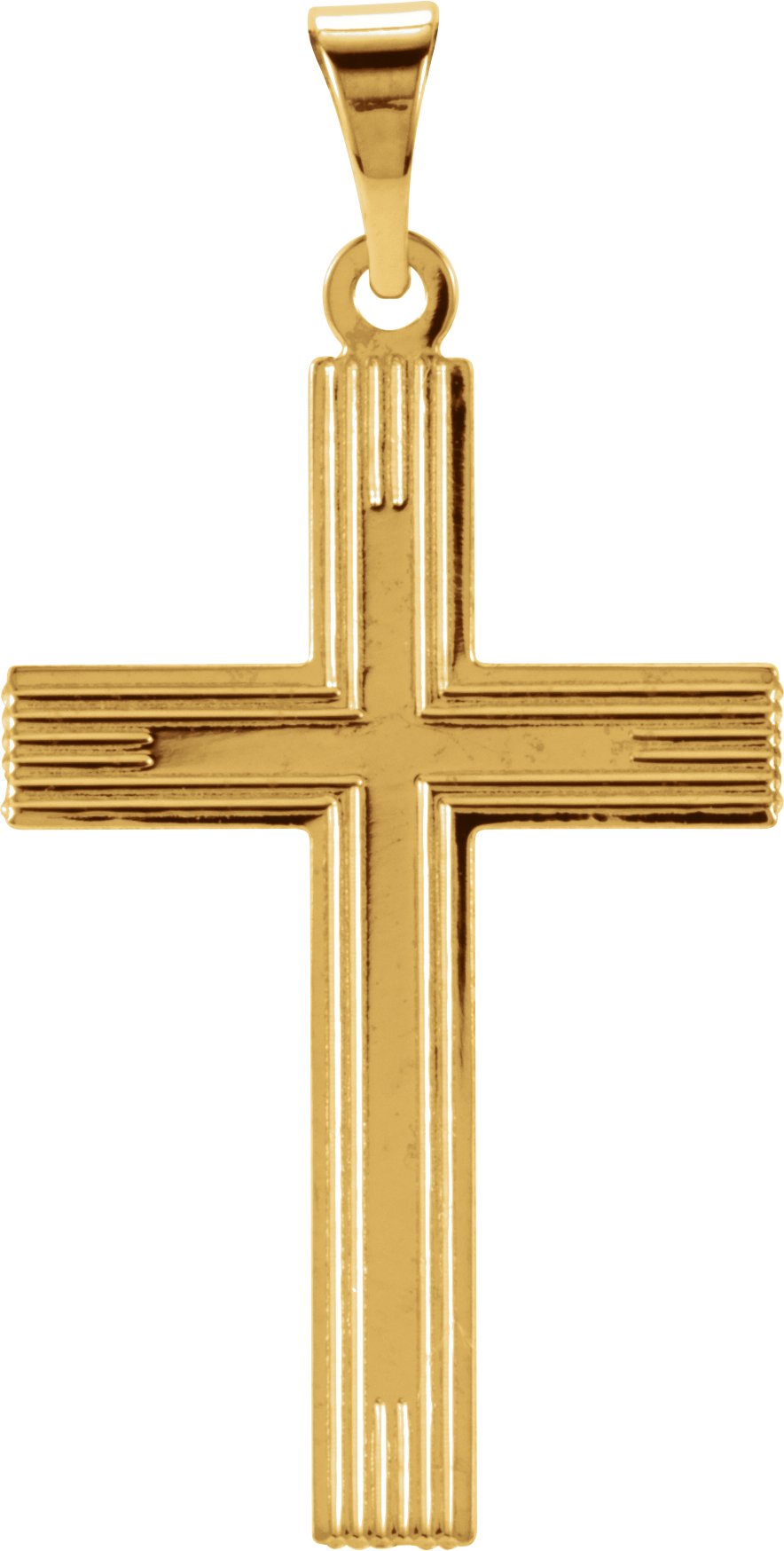 14K Yellow Gold Cross Pendant