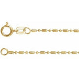 14K 1.15 mm ball chain