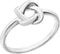 14K White Gold Knot Ring