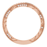 14K Rose Gold 1/5 CTW Natural Diamond Anniversary Band