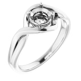 10K White 5.5mm Round Ring Mounting