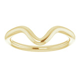 14K Yellow Gold Band for 10x5 mm Marquise Ring
