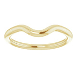 14K Yellow Gold Band for 6 mm Round Ring