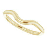 14K Yellow Gold Band for 6 mm Round Ring