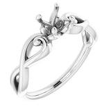 10K White 5.5mm Round Ring Mounting