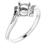 10K White 5.5mm Round Ring Mounting