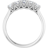 14K White Gold 5/8 CTW Lab-Grown Diamond Anniversary Band