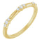 14K Yellow Gold 1/8 CTW Lab-Grown Diamond Stackable Ring