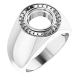 Platinum 8.8mm Round Ring Mounting