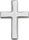 Sterling Silver 7.5mm Cross Single Earring