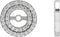 14K White Gold 1/4 CTW Diamond Earring Jackets