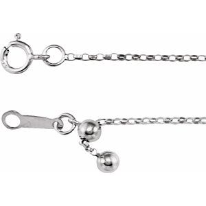 14K 1.1 mm Rolo chain