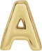 14K Yellow Gold Block Initial A Slide Pendant