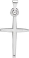 Sterling Silver 23.38x11.75mm Cross Pendant