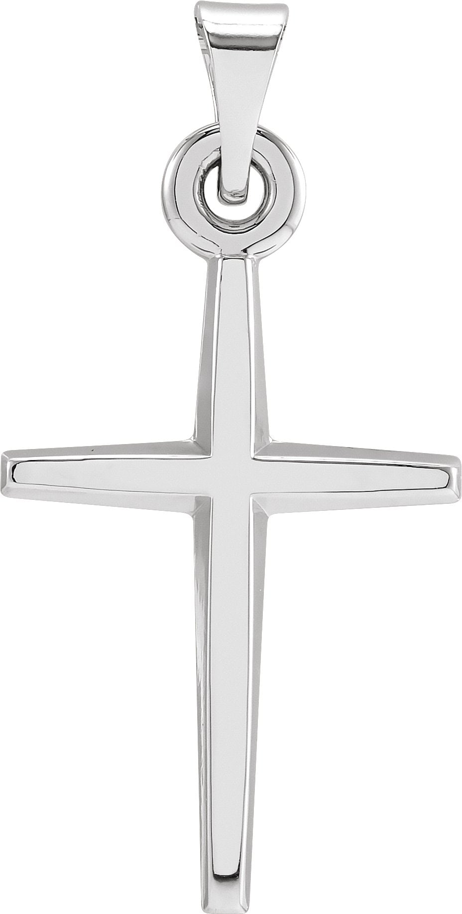 Sterling Silver 23.38x11.75mm Cross Pendant