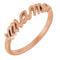 57739 / Ring / 14K Rose Gold / Polished / Mom Ring
