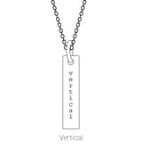 14K Yellow Gold Natural Peridot Family Engravable Bar Pendant